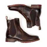 Women's Vintage Low Heel Plus Size Ankle Booties Slip-on Short Chelsea Boots