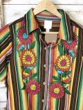 Shift Abstract Floral-Print Shirt Collar Short Sleeve Shirts & Tops