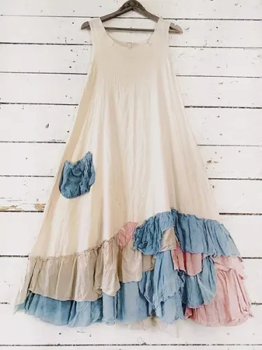 Casual Boho Layered Dress