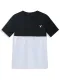 Men's Bird Embroidery Two Tone Colorblock Short Sleeve Tee