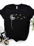 Floral Crew Neck Casual Short Sleeve Shirts & Tops