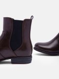 Women's Vintage Low Heel Plus Size Ankle Booties Slip-on Short Chelsea Boots