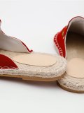 Women Fashion Embroidered Espadrille Flat Slippers Shoes