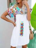 Vintage Short Sleeve Dresses For Women
