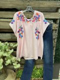 Printed Short Sleeve Floral Shift Shirts & Tops