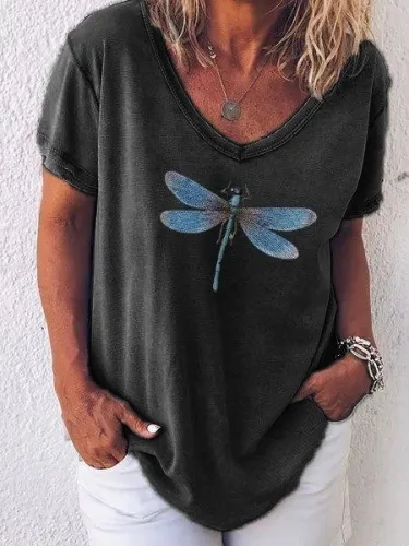 Cotton V Neck Casual Shirts & Tops
