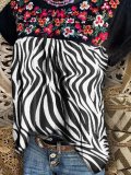 Printed Short Sleeve Crew Neck Shirts & Tops