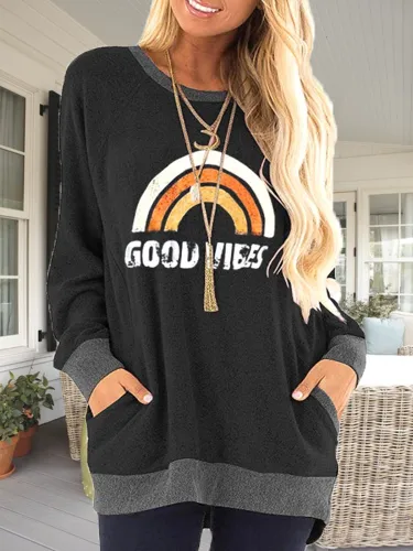 Shift Long Sleeve Casual Sweatshirt