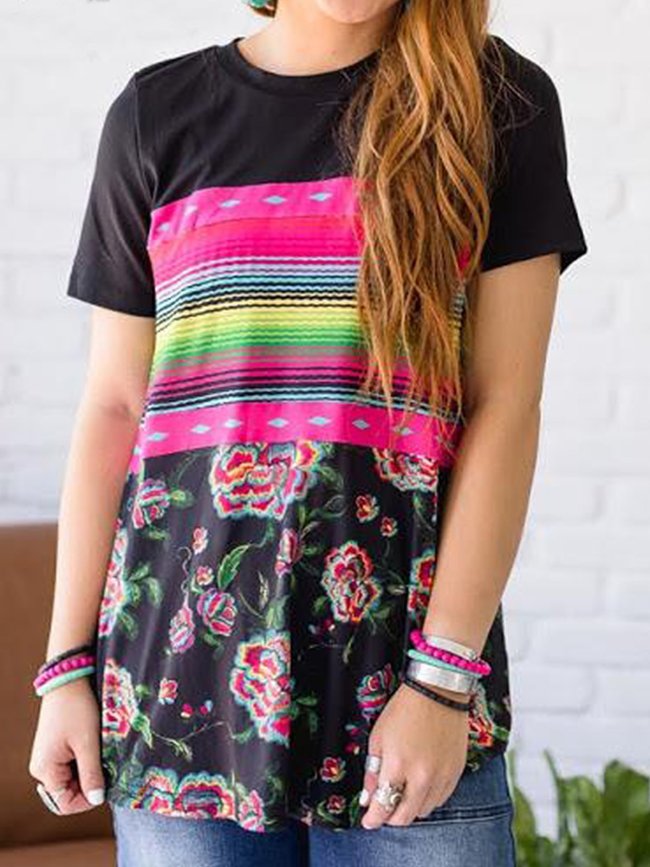 Short Sleeve Crew Neck Shirts & Tops