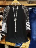 Long Sleeve Leopard Shirts & Tops