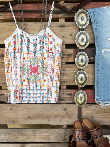 Casual Spaghetti Cotton-Blend Shirts & Tops