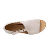 Women open toe closed back sandal Shoes
