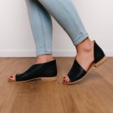 *Women's Casual Peep Toe Low Heel Shoes