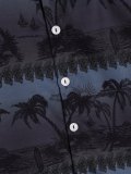 Men's Palm Tree Graphic Button Blouse