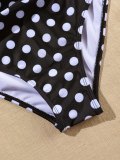 Polka Dot Ruffle Strap One-Piece Swimsuit