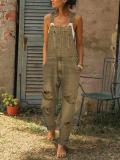 Women's Casual Denim Rompers