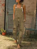 Women's Casual Denim Rompers
