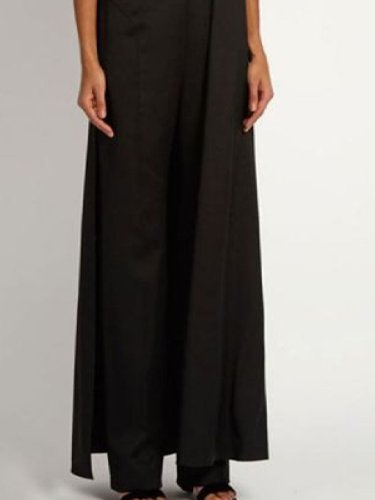 Vintage Sleeveless Solid Dresses