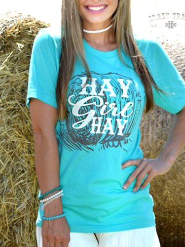 Jade Shift Vintage Short Sleeve Crew Neck Shirts & Tops