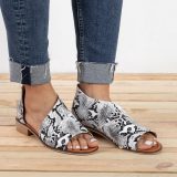Pu Low Heel Date Sandals