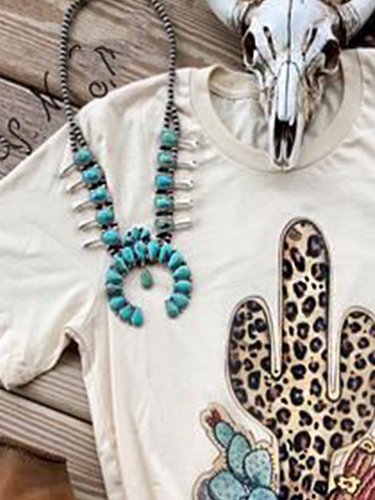 White Short Sleeve Shift Printed Jersey Shirts & Tops