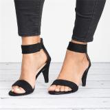 Ankle Strap Sandals - Taupe