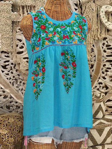 Casual Floral Cold Shoulder Shirts & Tops