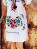Short Sleeve Casual Floral Dresses