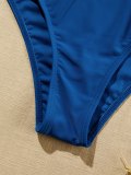 Off Shoulder V Notch One-Piece Swimwea