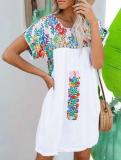 Vintage Short Sleeve Dresses For Women