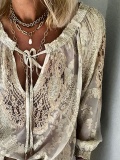 Plus size Boho Long Sleeve Shirts & Tops