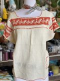 Scoop Neckline Short Sleeve Printed Floral Shirts & Tops