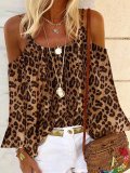 Casual Leopard Shirts & Tops