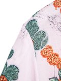 Men's Floral Print Button Short Sleeve Shirt