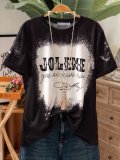 Shift Short Sleeve Crew Neck Vintage Shirts & Tops