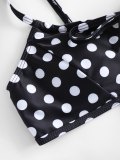 polka dots bowknot high waist Bikini