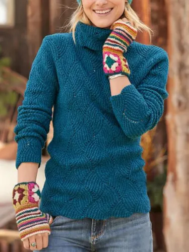 Shift Turtleneck Long Sleeve Sweater