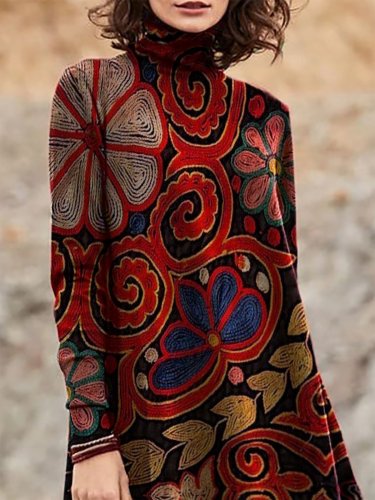 Tribal Long Sleeve Turtleneck Shirts & Tops