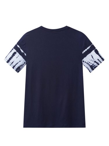 Men's Tie Dye Round Collar Cotton Tee