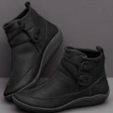 Braided Strap Flat Heel All Season Boots