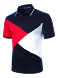 Men's Three Tone Colorblock Polo Shirt