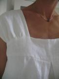 White Short Sleeve Shift Solid Dresses