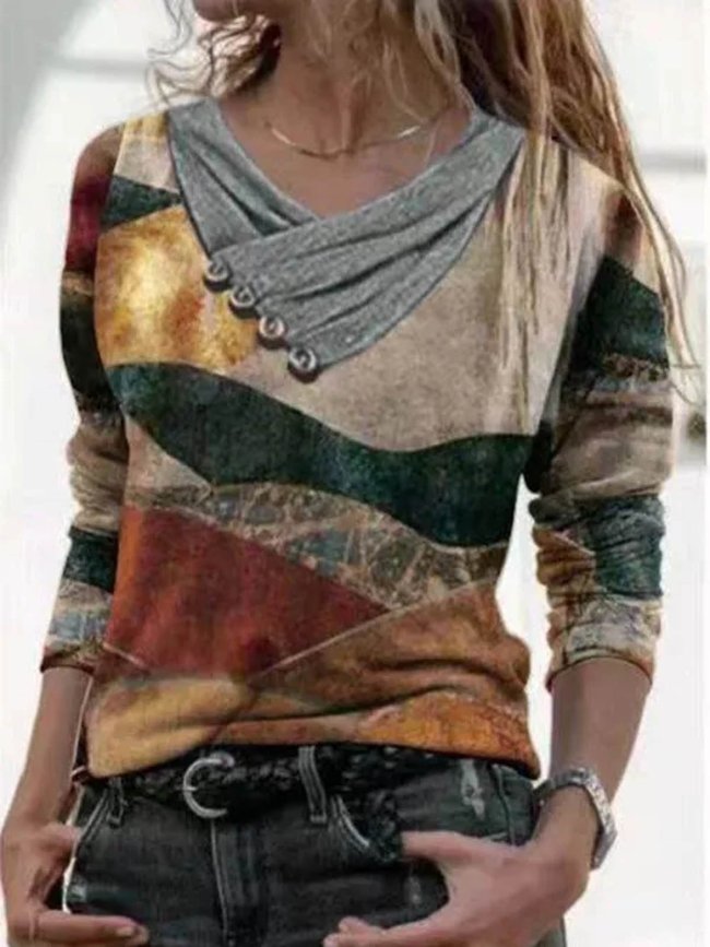 Cotton Long Sleeve Shirts & Tops