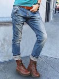 Button Down Pockets Denim Pants Jeans