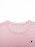 Men's Feather Embroidered Round Neck Tee