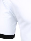 Men's Casual Contrast Trim Polo Shirt
