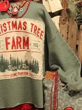 Christmas loose long sleeve printed sweatshirt