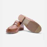 Women Vintage Slip On Loafers Low Heel PU Leather Loafers