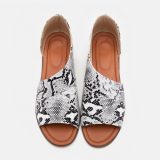 Pu Low Heel Date Sandals