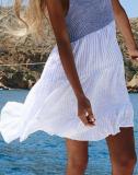 White Boho Cotton-Blend Dresses